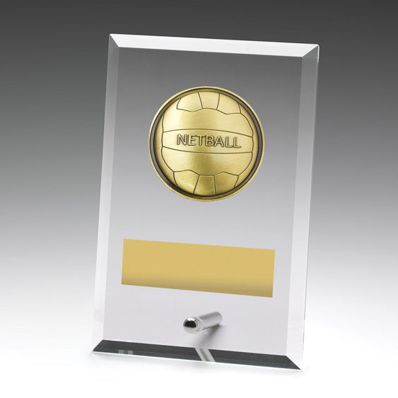 Glass Plaques - Netball