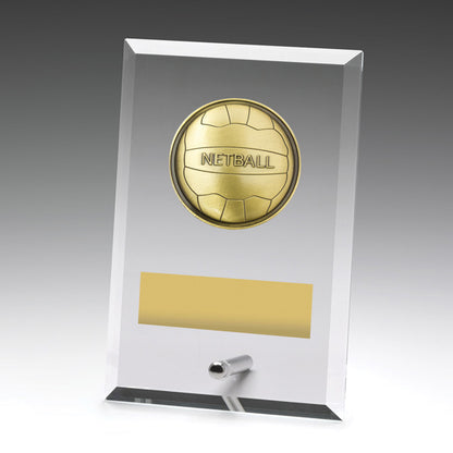 Glass Plaques - Netball