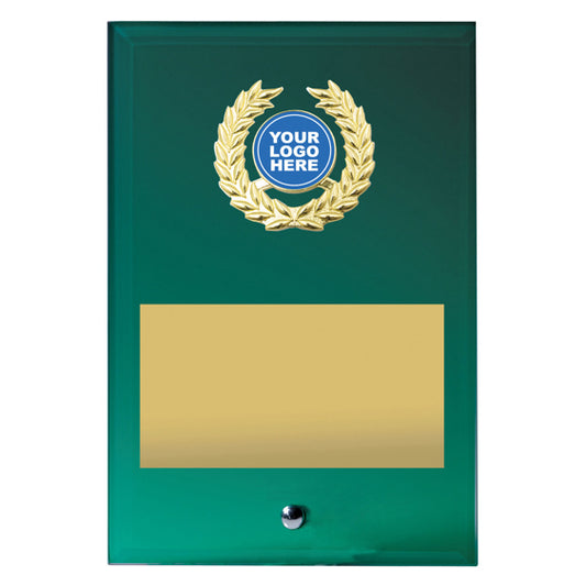 Green Glass Plaque