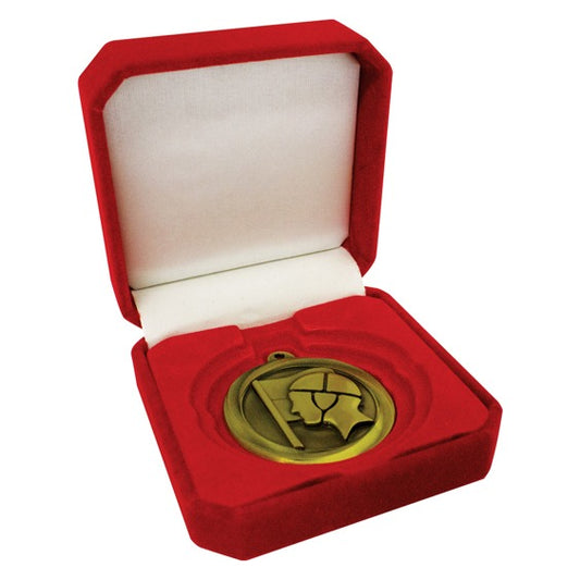 Crown Medal Box Red