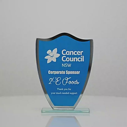 Blue Glass Shield