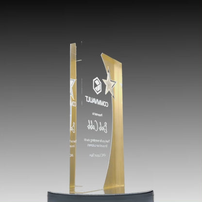 Golden Glow Acrylic-Rectangle