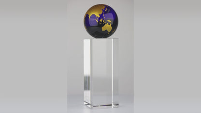 Gold & Blue World Globe