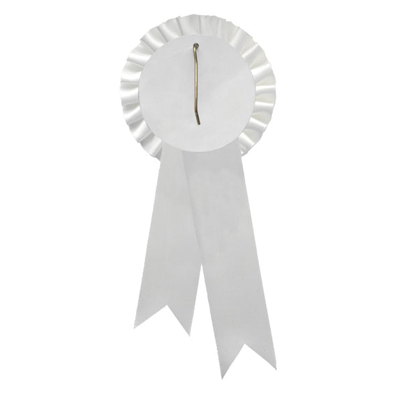 White Rosette w/ Hook