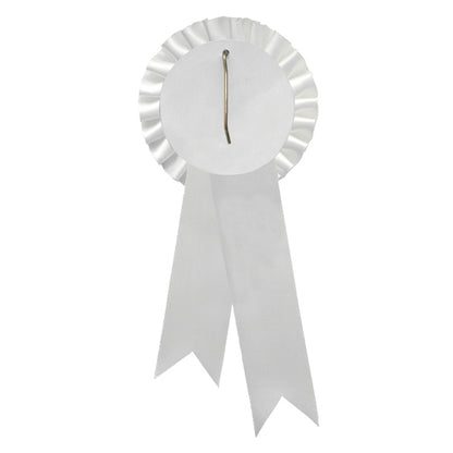 White Rosette w/ Hook