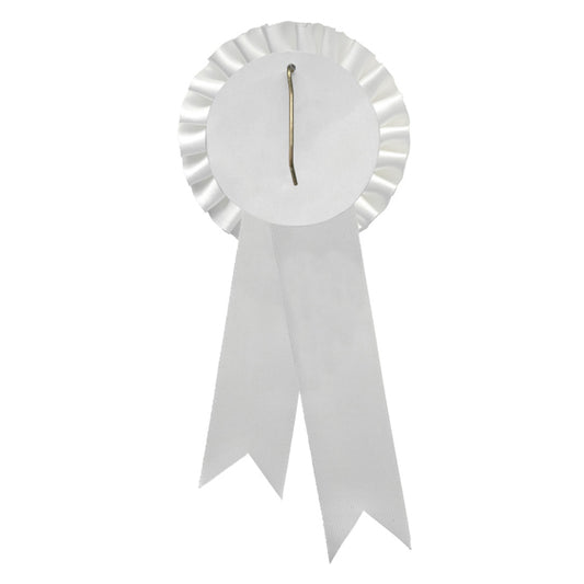 White Rosette w/ Hook