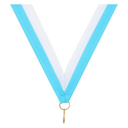 Light Blue / White Ribbon