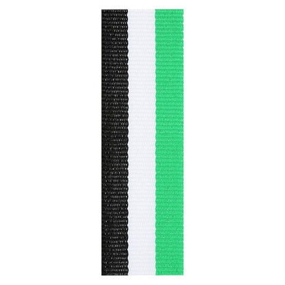 Green / White / Black Ribbon