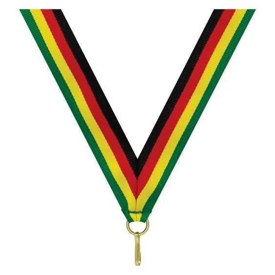 Black / Red / Yellow / Green Ribbon