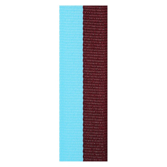 Maroon / Light Blue Ribbon