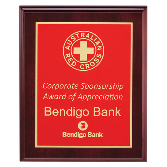 Designer Red Plaque