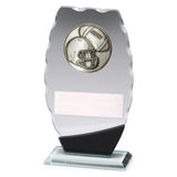 Clipped Oval Glass - American Football